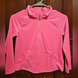Lilly Pulitzer Coral Quarter-Zip Pullover
